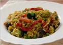 Paella de verduras